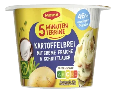 MAGGI 5 Minuten Terrine Kartoffelbrei mit Creme Fraiche