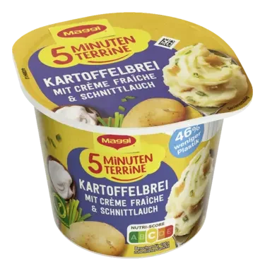 MAGGI 5 Minuten Terrine Kartoffelbrei mit Creme Fraiche