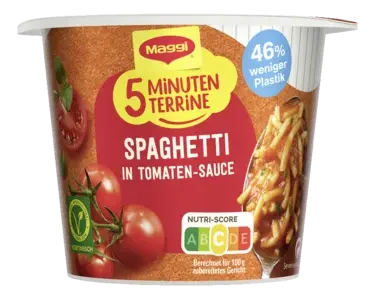 MAGGI 5 Minuten Terrine Spaghetti in Tomatensauce