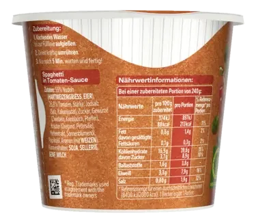 MAGGI 5 Minuten Terrine Spaghetti in Tomatensauce