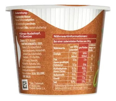 MAGGI 5 Minuten Terrine Hühner Nudeltopf