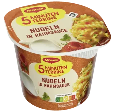 Maggi 5 Minuten Terrine Nudeln in Rahmsauce
