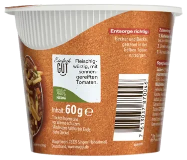 MAGGI 5 Minuten Terrine Spaghetti Bolognese