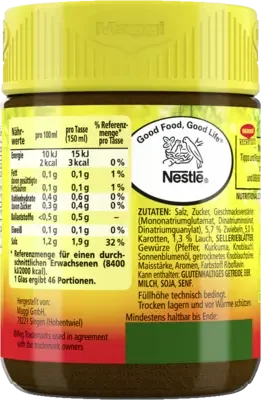 MAGGI Bouillon Gartengemüse Glas 10x130g