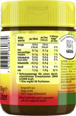 MAGGI Bouillon Gartengemüse Glas 10x130g