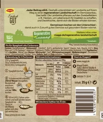 MAGGI Fix für Spaghetti Carbonara