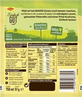 MAGGI Guten Appetit Gemüse Cremesuppe