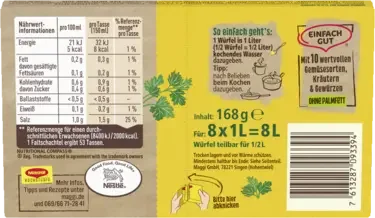 MAGGI Gemüse Brühe 8x1 L