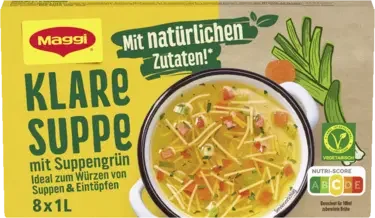 MAGGI Klare Suppe mit Suppengrün 8x1 L