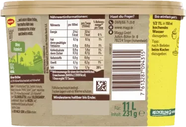 Maggi Hühner Brühe, ergibt 11 Liter