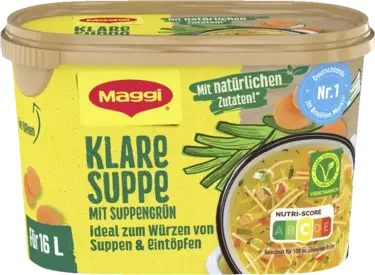 MAGGI Klare Suppe mit Suppengrün, ergibt 16 Liter