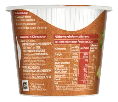 MAGGI 5 Minuten Terrine  Makkaroni & Käse