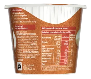 MAGGI 5 Minuten Terrine  Rindfleisch Nudeltopf