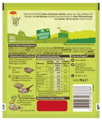 MAGGI Fix für Rahm-Champignons