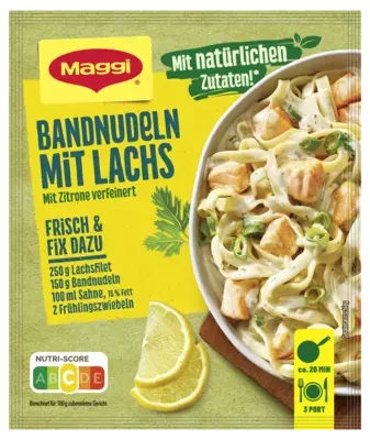 MAGGI Fix für Bandnudeln mit Lachs