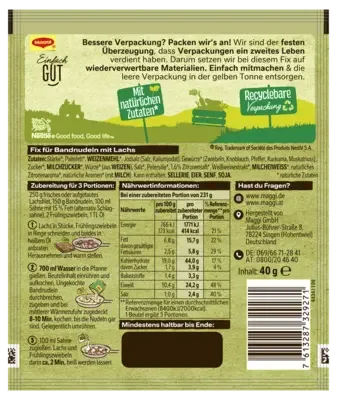 MAGGI Fix für Bandnudeln mit Lachs