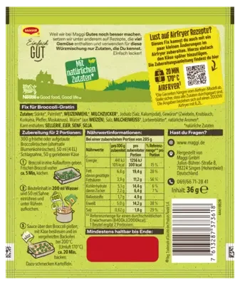 MAGGI Fix für Broccoli Gratin (Air Fryer geeignet)