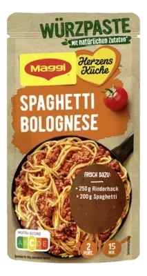 MAGGI Herzensküche für Spaghetti Bolognese
