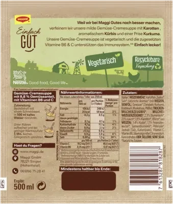 MAGGI Gemüsecreme Suppe