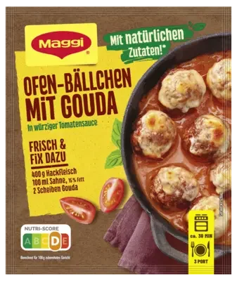 MAGGI Fix für Ofen-Bällchen mit Gouda