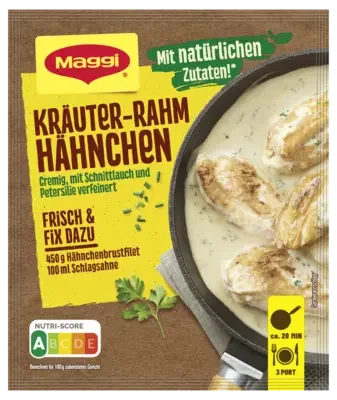 MAGGI Fix für Kräuter-Rahm Hähnchen