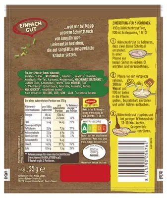 MAGGI Fix für Kräuter-Rahm Hähnchen