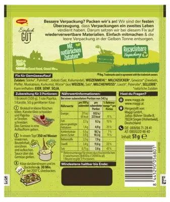 MAGGI Fix für Bunter Gemüse Auflauf