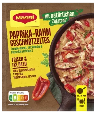 MAGGI Fix für Paprika-Rahm Geschnetzeltes