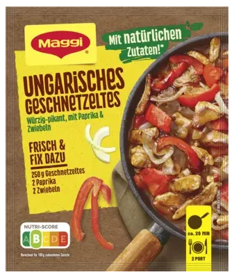 MAGGI Fix für Ungarisches Geschnetzeltes