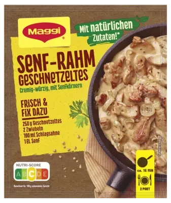 MAGGI Fix für Senf-Rahm Geschnetzeltes