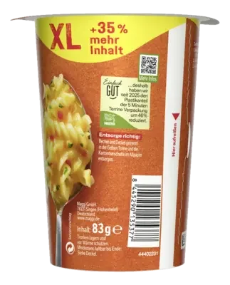 MAGGI 5 Minuten Terrine Nudeln Rahmsauce XL Cup