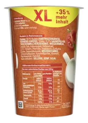 MAGGI 5 Minuten Terrine Nudeln Rahmsauce XL Cup