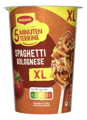 MAGGI 5 Minuten Terrine Spaghetti Bolognese XL Cup