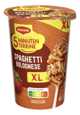 MAGGI 5 Minuten Terrine Spaghetti Bolognese XL Cup