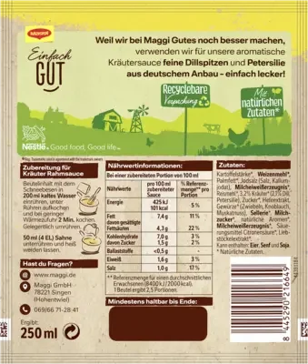 MAGGI Für Genießer Kräuter Sauce
