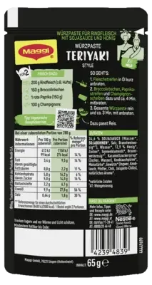 MAGGI MAGIC ASIA Würzpaste für Teriyaki Style