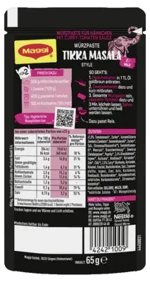 MAGGI MAGIC ASIA  Würzpaste für Tikka Masala Style