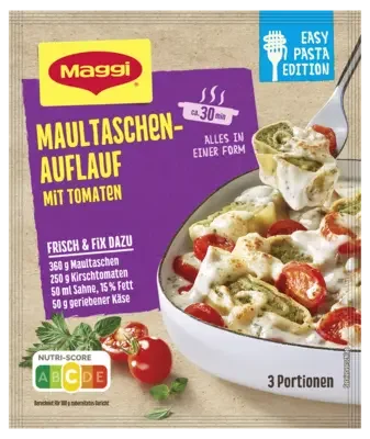 MAGGI FIX Maultaschen Auflauf