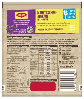 MAGGI FIX Maultaschen Auflauf