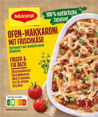 MAGGI Fix für Ofen-Makkaroni mit Frischkäse