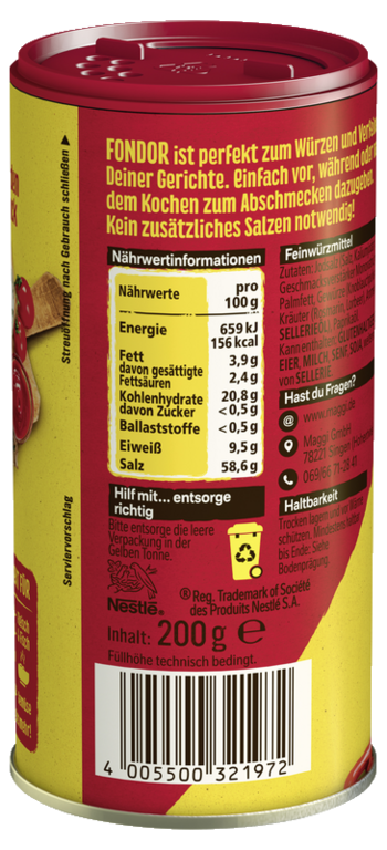 MAGGI Fondor, 200 g Dose