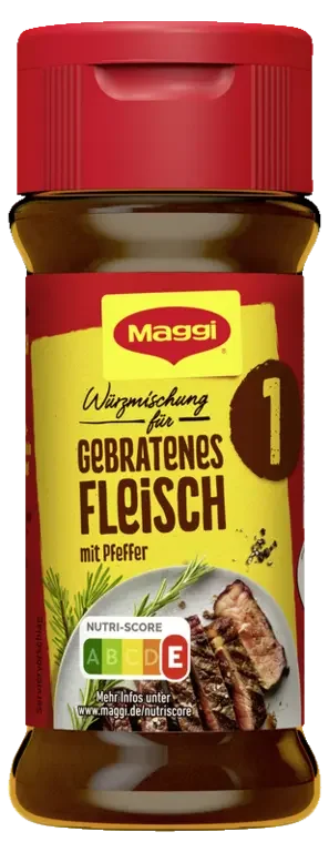 Maggi Würzmischung Nr. 1 - Gebratenes Fleisch mit Pfeffer