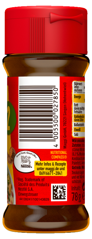 Maggi Würzmischung Nr. 2 - Gemüse & Helle Soßen mit Muskat