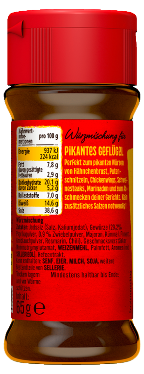 Maggi Würzmischung Nr. 3 - Pikantes Geflügel mit Paprika
