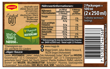Maggi Jäger Sauce (2er Pack)