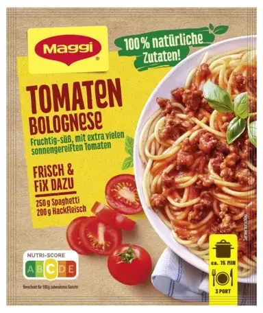 MAGGI Fix für Tomaten- Bolognese