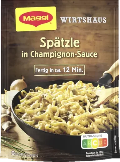 MAGGI Wirtshaus Spätzle in Champignon-Sauce