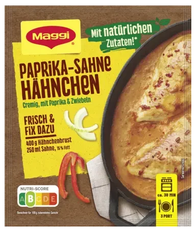 MAGGI Fix für Paprika-Sahne Hähnchen