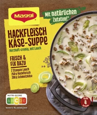 MAGGI Fix für Hackfleisch Käse-Suppe