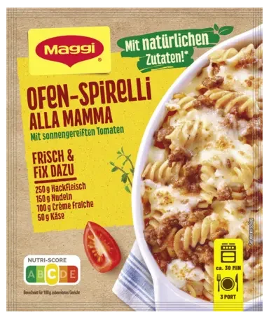 MAGGI Fix für Ofen-Spirelli alla mamma